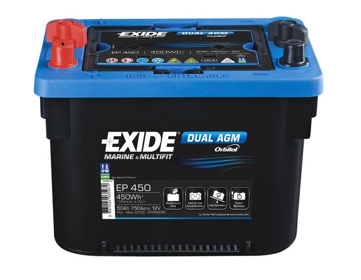 Аккумулятор EXIDE DUAL AGM EP 450 50Ач