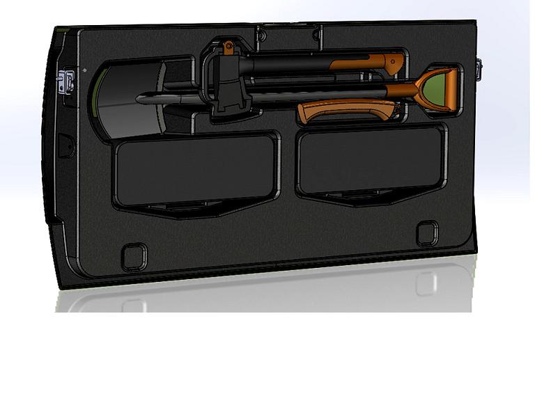 Дверь задка с органайзером и стоп-сигналом АВС-Дизайн UAZ Пикап 2010- под покраску