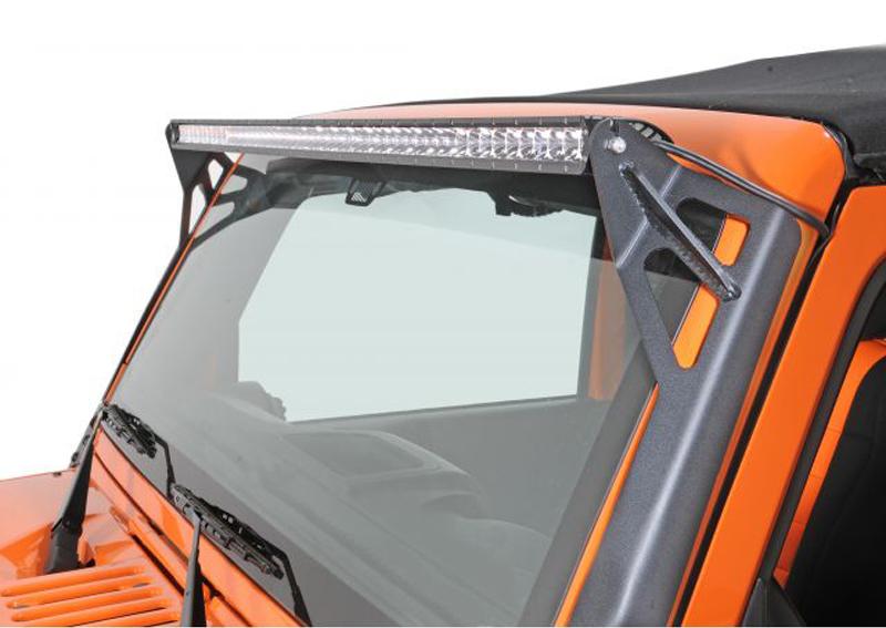 Комплект креплений на рамку лобового стекла для фар 50″ E или SR Jeep Wrangler JK