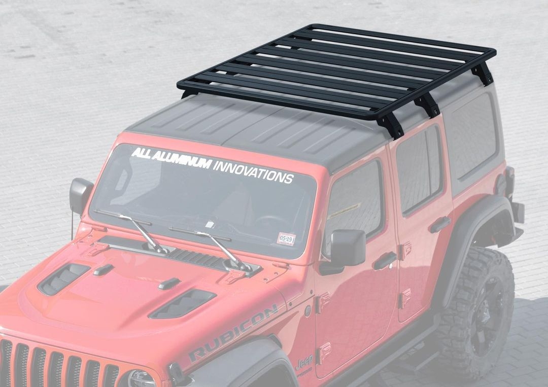 Багажник алюминиевый (платформа с креплением) Rival 1715x1430 для Jeep Wrangler JL 4дв. 2017-